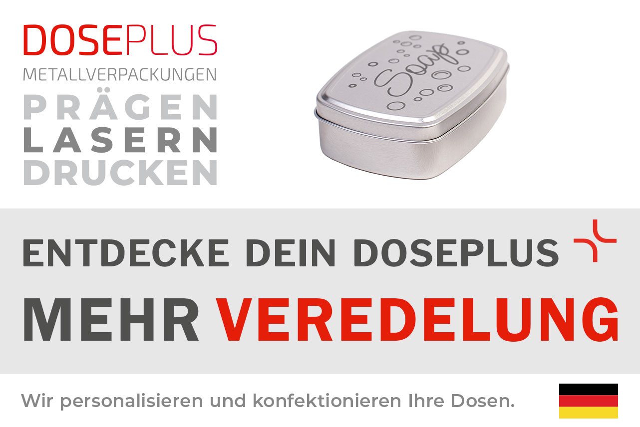 Doseplus Aluminium-Seifendose DSS-015 – entdecke dein Doseplus, mehr Veredelung. Stabile, langlebige Dose aus Aluminium für feste Seifen und nachhaltige Badezimmerorganisation.