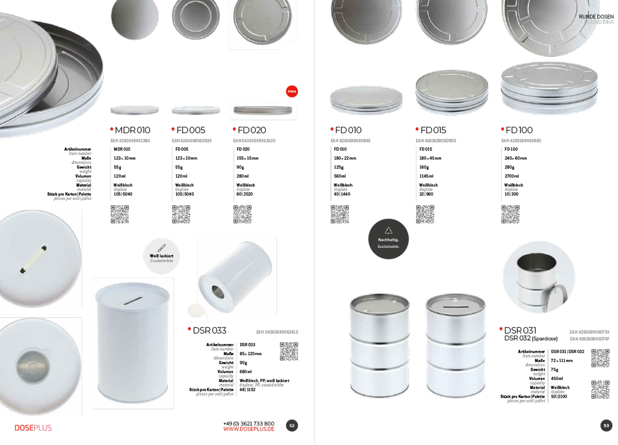 Gesamtkatalog Blechdosen