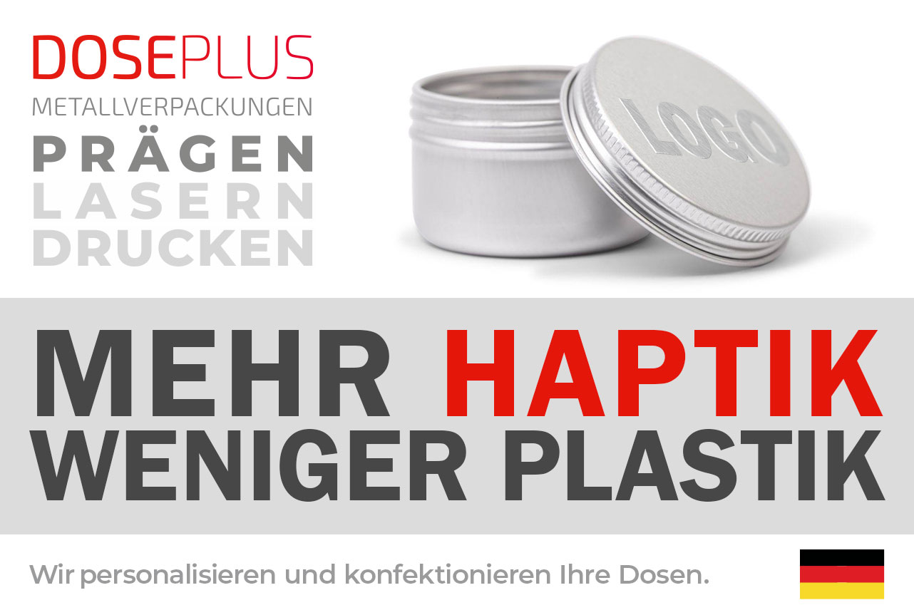 Gestalten Sie Ihre Blechdose ganz nach Ihren Vorstellungen – eine stilvolle und praktische Verpackungslösung mit Optionen wie Gravur, Druck oder Prägung.