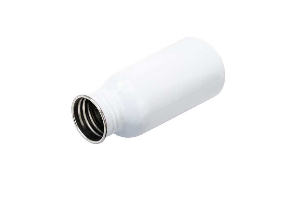 500ml Edelstahl Trinkflasche mit Bambusdeckel und Pop Up Deckel Set