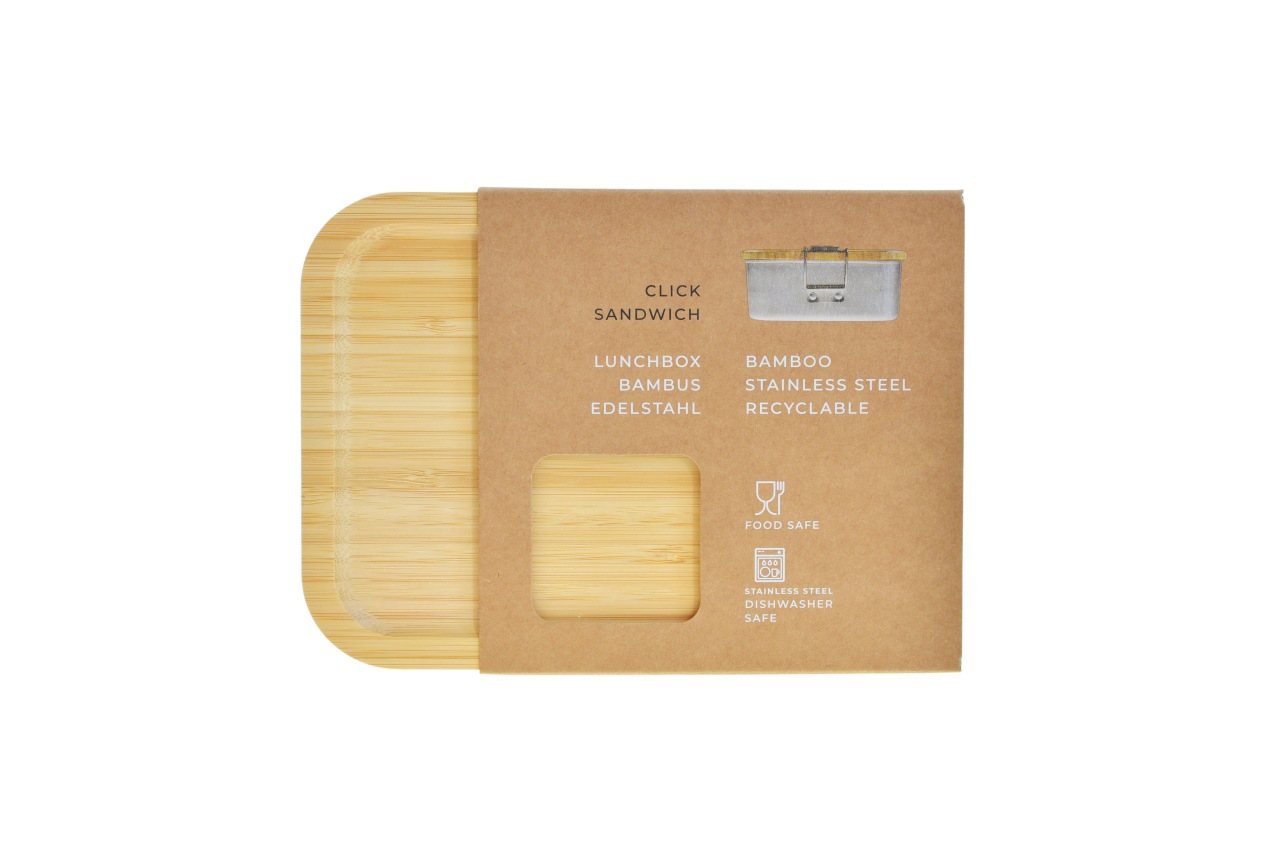 Nachhaltige Sandwichverpackung mit herausziehbarem Deckel – perfekt für personalisierte Logos und Drucke