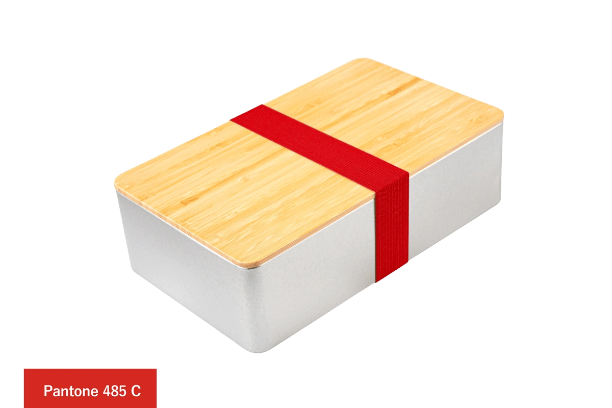 Geschenkdose mit Bambusdeckel & Farbband