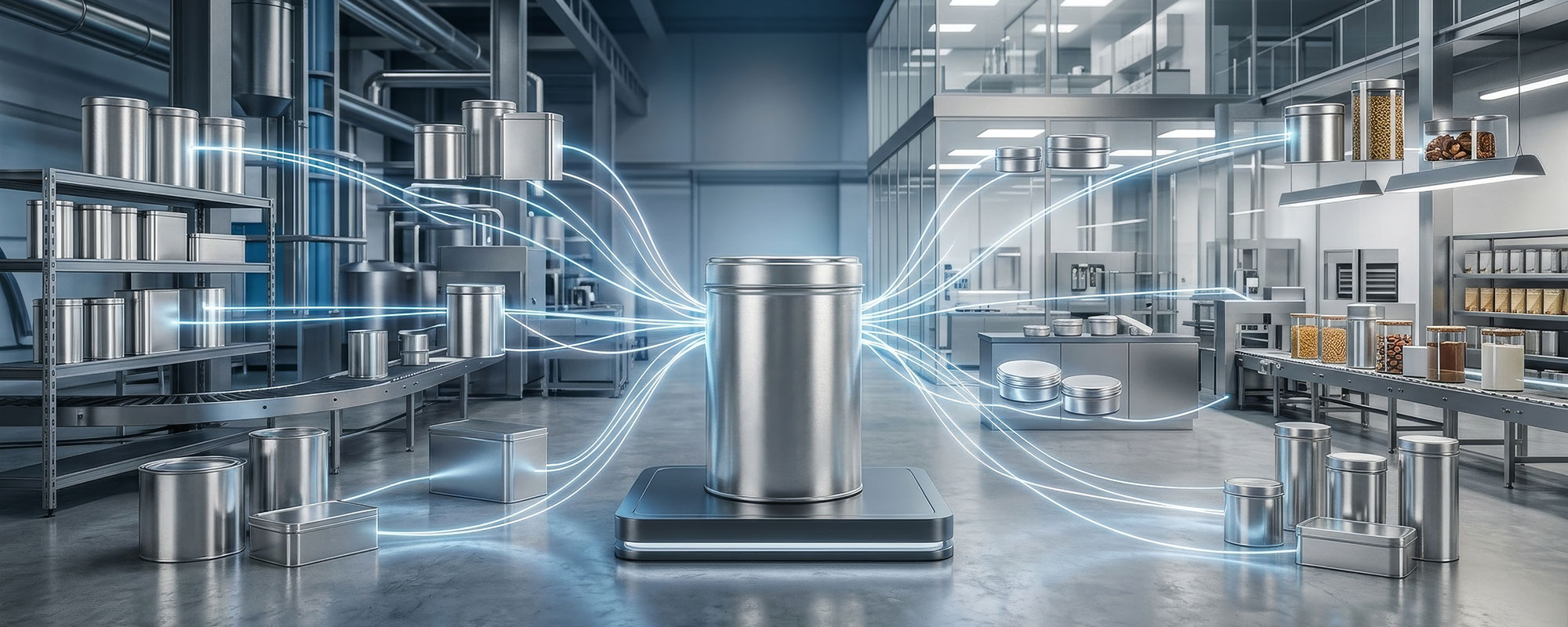 Metalldosen in verschiedenen Formen für individuelle Verpackungslösungen