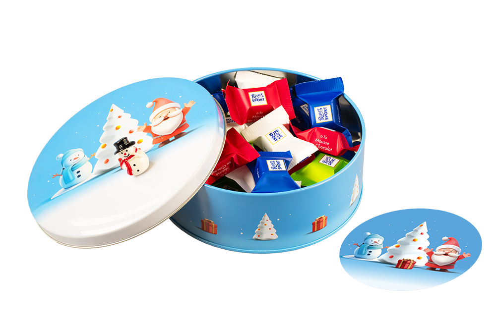 Weihnachtsdosen "Wichtelfreunde" mit Befüllung