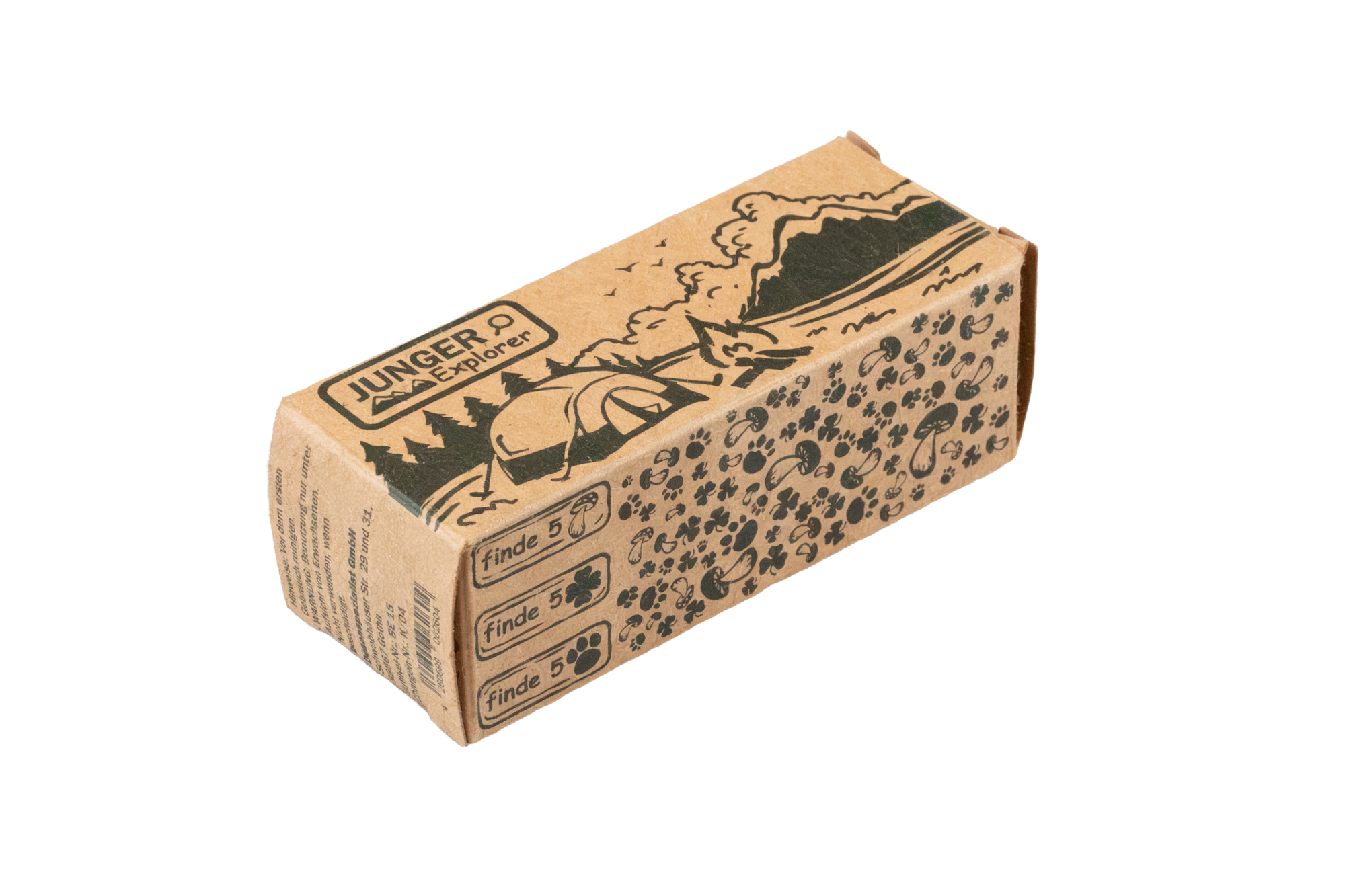Verpackung des Kinder-Outdoor-Bestecks mit Suchspiel für junge Naturentdecker