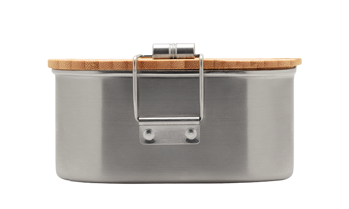Edelstahl Lunchbox mit Bambusdeckel