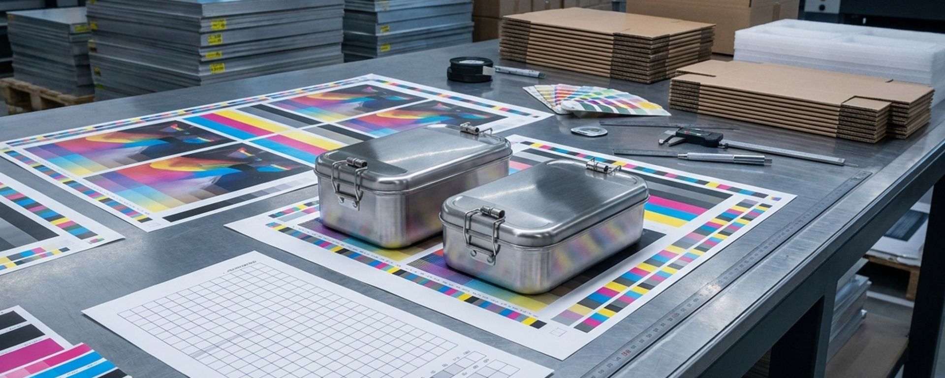 Offsetdruck auf Metallverpackungen