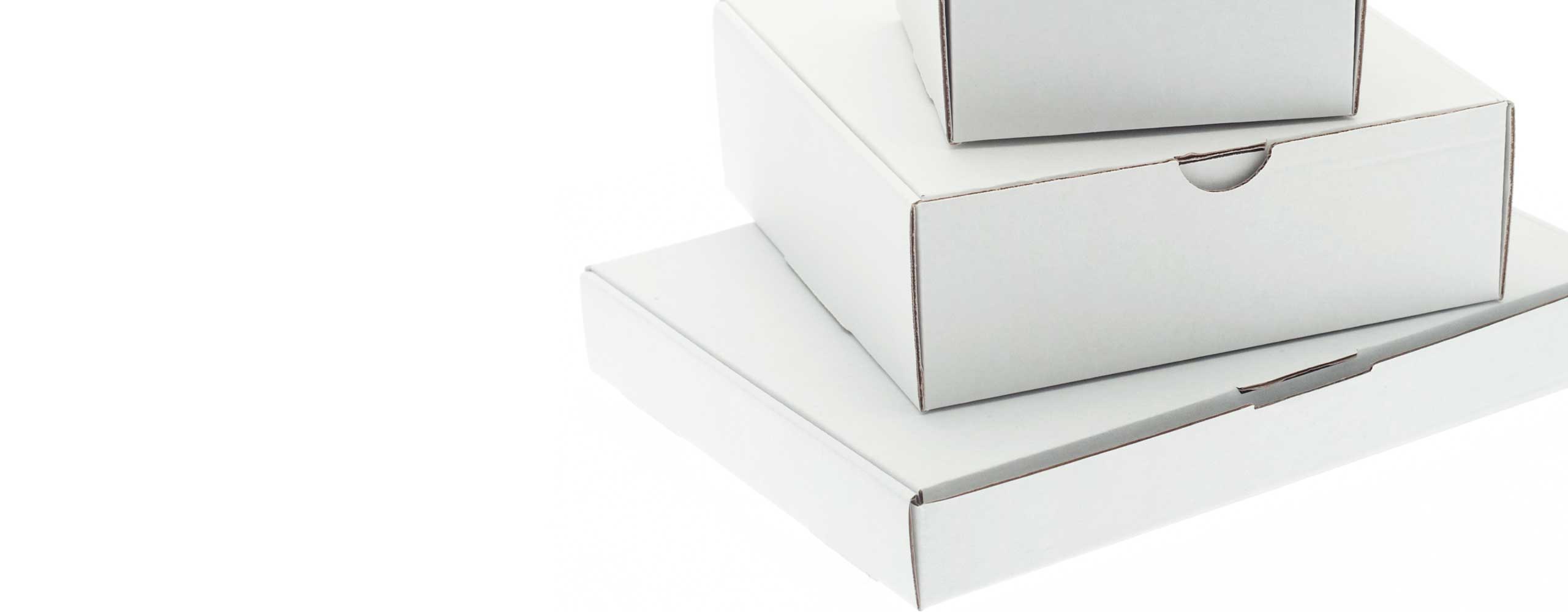 Weiße Kartons (Musterbeispiele) für Metalldosen zum Verpacken/Konfektionieren